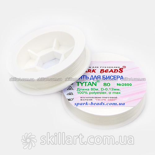 Нитки для бисера Tytan 80 Spark Beads (80м), 2500